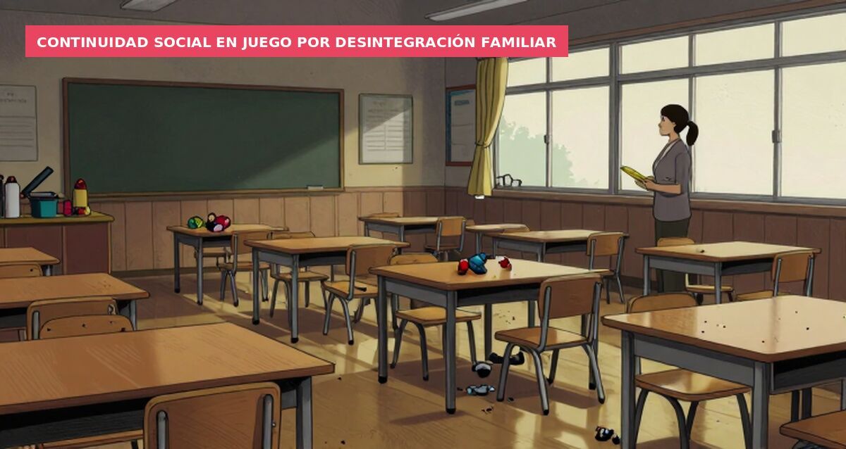 Continuidad social en juego por desintegración familiar