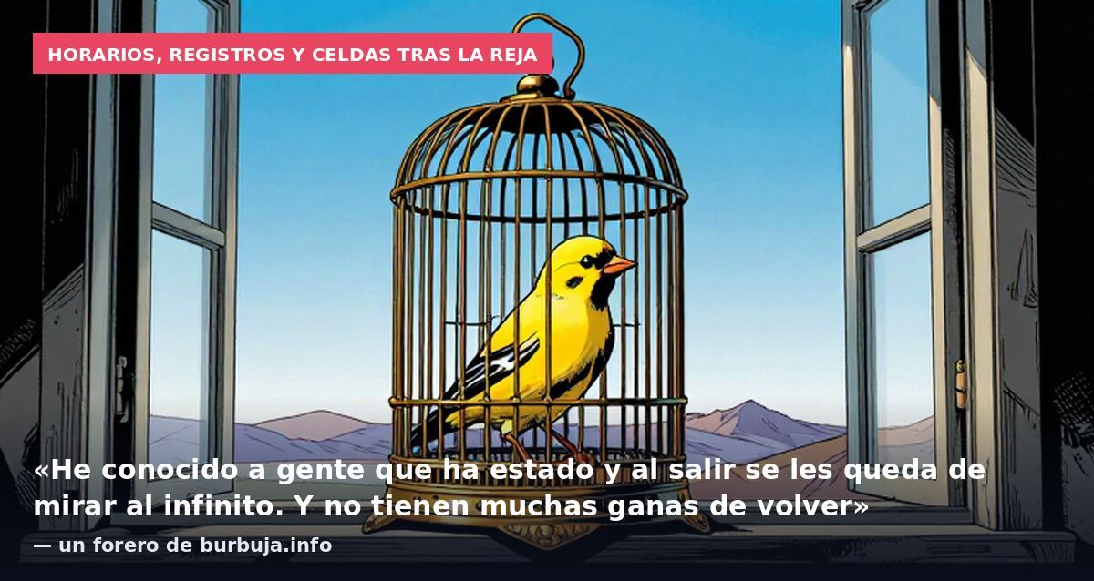 Horarios, registros y celdas tras la reja: «He conocido a gente que ha estado y al salir se les queda de mirar al infinito. Y no tienen muchas ganas de volver» — un forero de burbuja.info