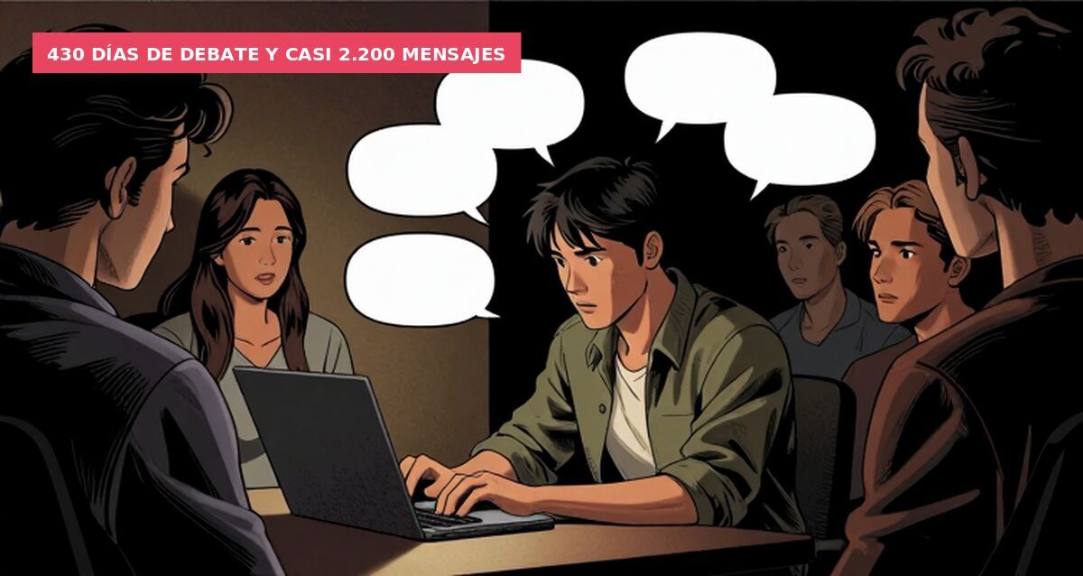 430 días de debate y casi 2.200 mensajes