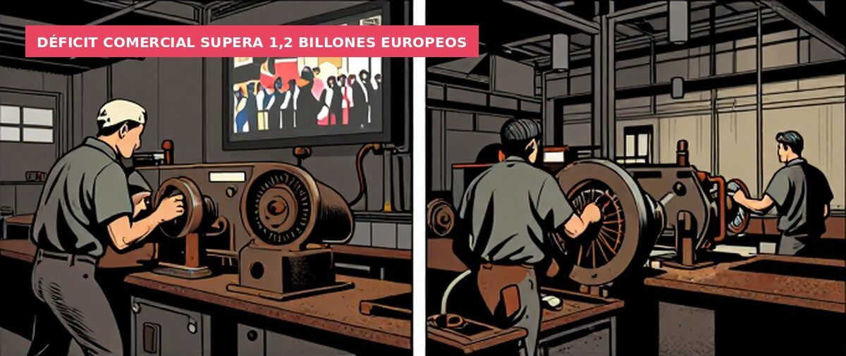 Déficit comercial supera 1,2 billones europeos