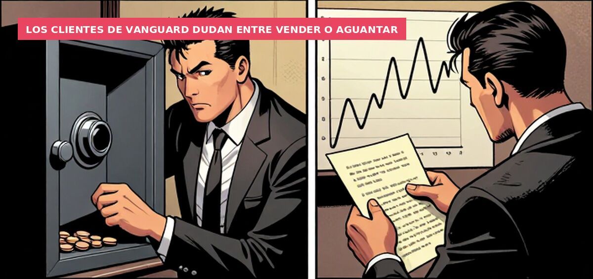 Los clientes de Vanguard dudan entre vender o aguantar