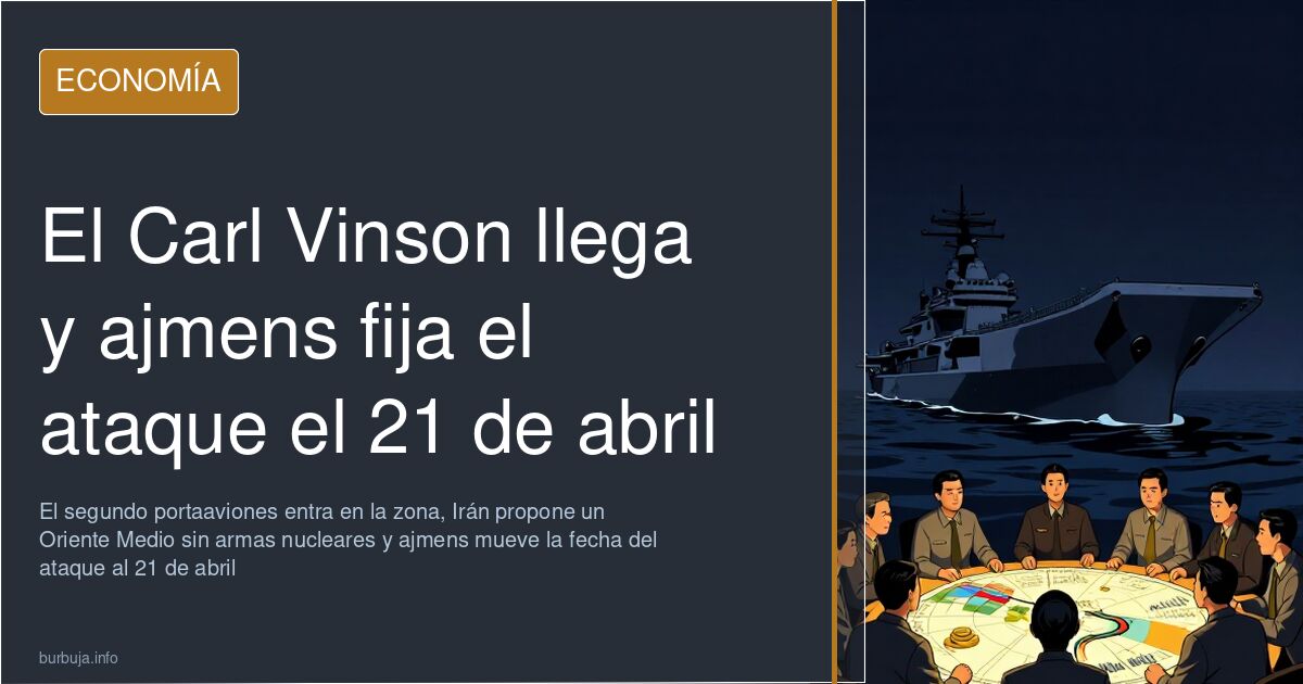 El Carl Vinson llega y ajmens fija el ataque el 21 de abril
