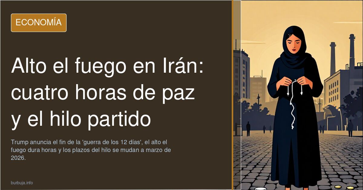 Alto el fuego en Irán: cuatro horas de paz y el hilo partido