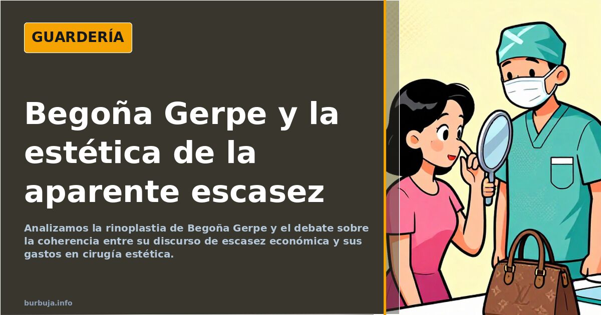 Begoña gerpe se somete a una rinoplastia