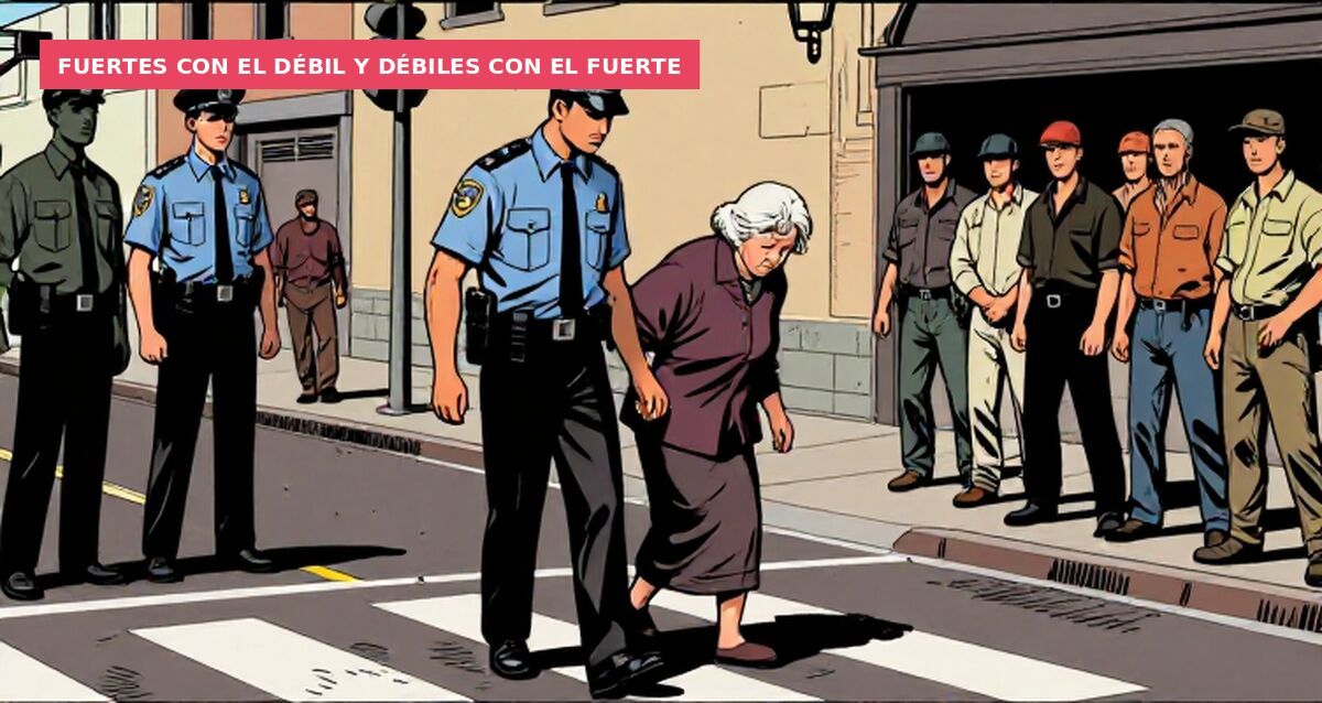 Fuertes con el débil y débiles con el fuerte
