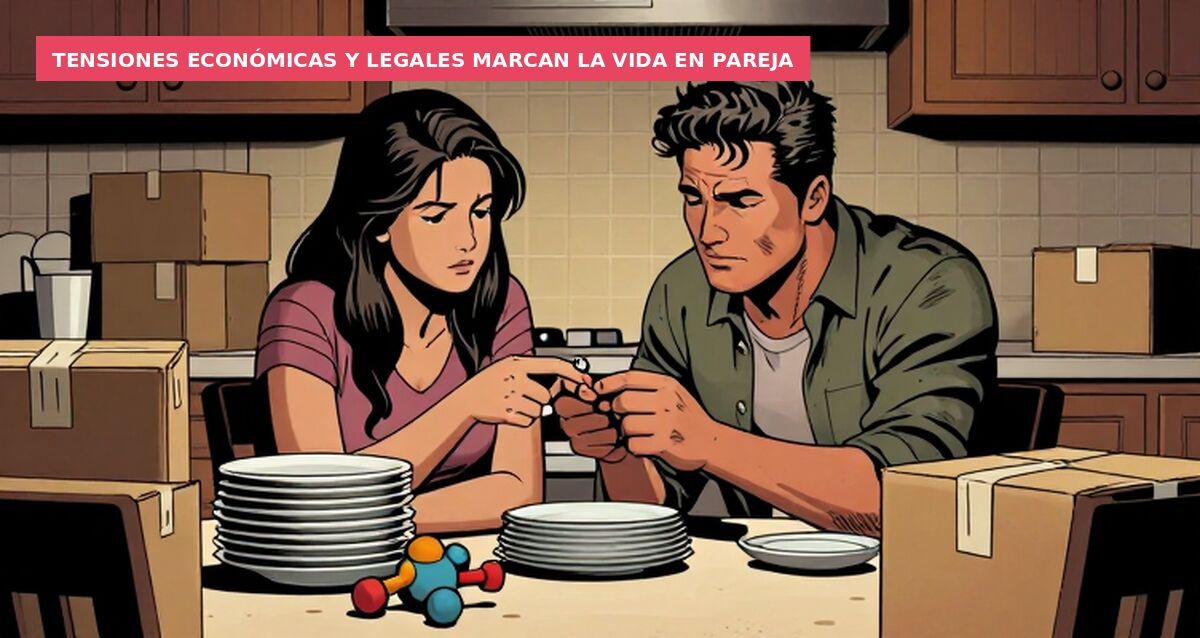Tensiones económicas y legales marcan la vida en pareja