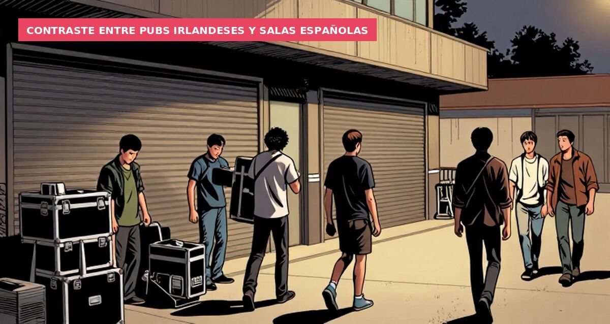 Contraste entre pubs irlandeses y salas españolas