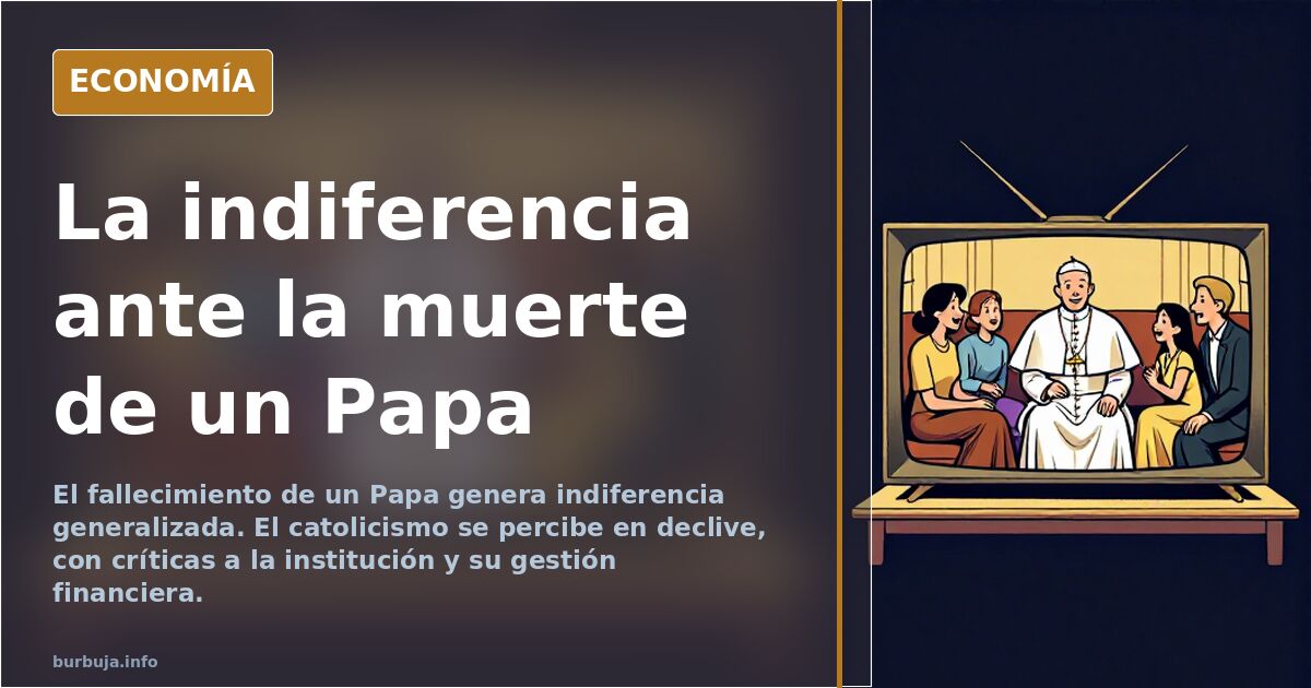 Ilustración editorial sobria de una figura papal solitaria rodeada de un aura de indiferencia y sombras doradas, simbolizando