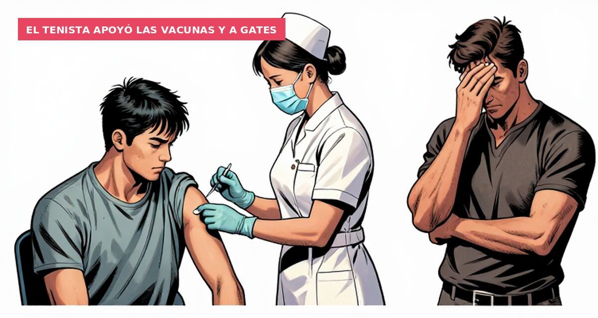El tenista apoyó las vacunas y a Gates