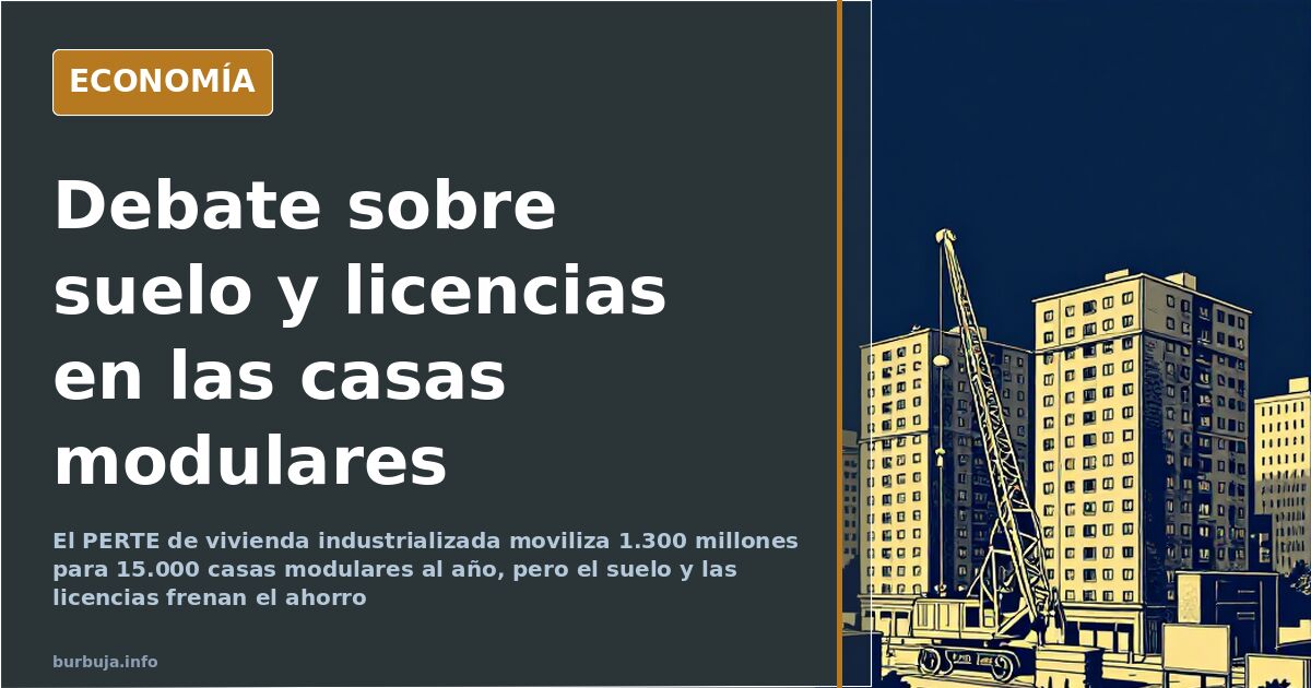 Sánchez allocates €1.3bn to modular housing