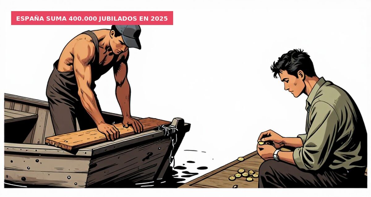 España suma 400.000 jubilados en 2025