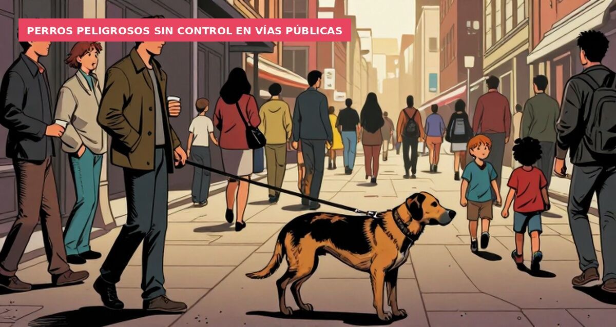 Perros peligrosos sin control en vías públicas