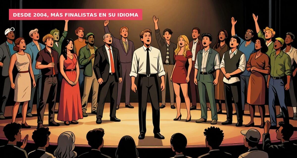Desde 2004, más finalistas en su idioma