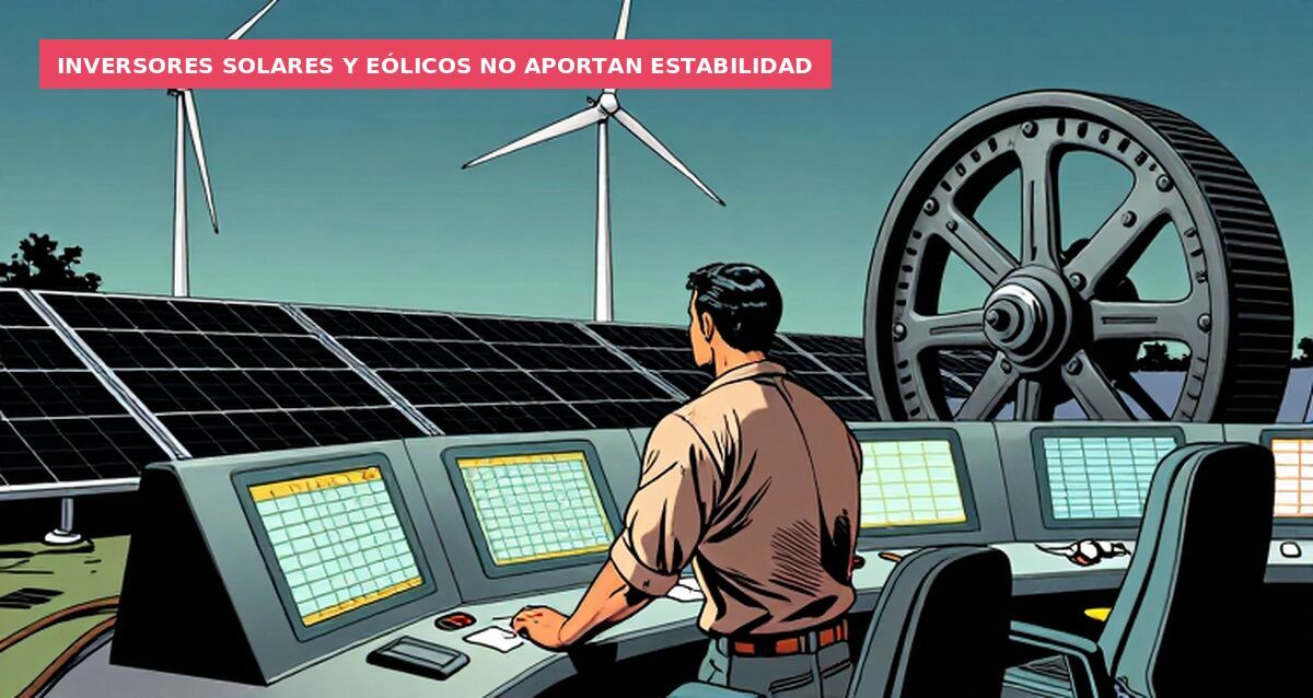 Inversores solares y eólicos no aportan estabilidad