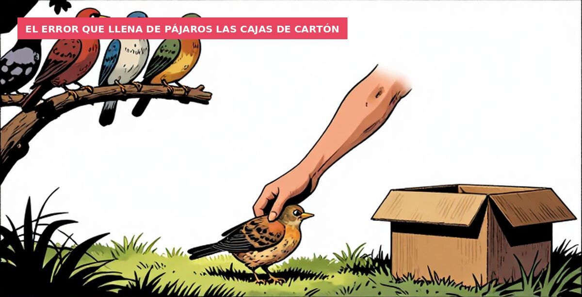 El error que llena de pájaros las cajas de cartón