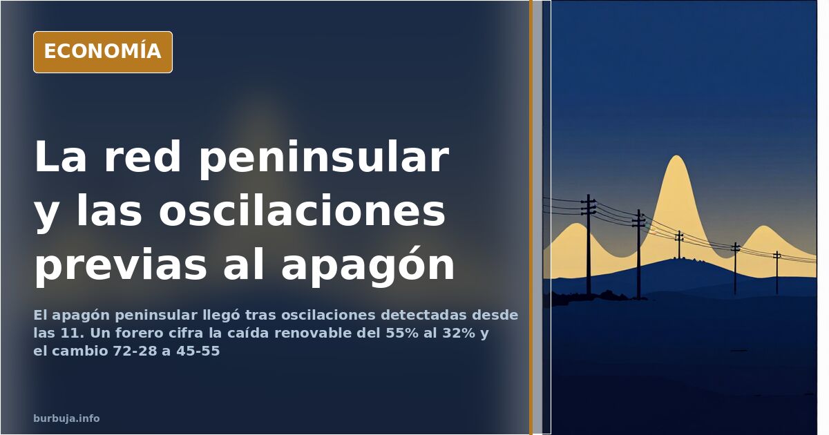 Apagón eléctrico peninsular: torres de alta tensión y líneas de la red al amanecer