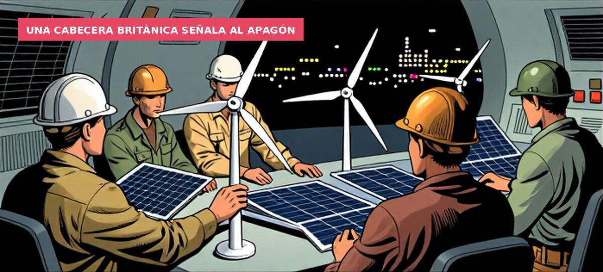 Una cabecera británica señala al apagón