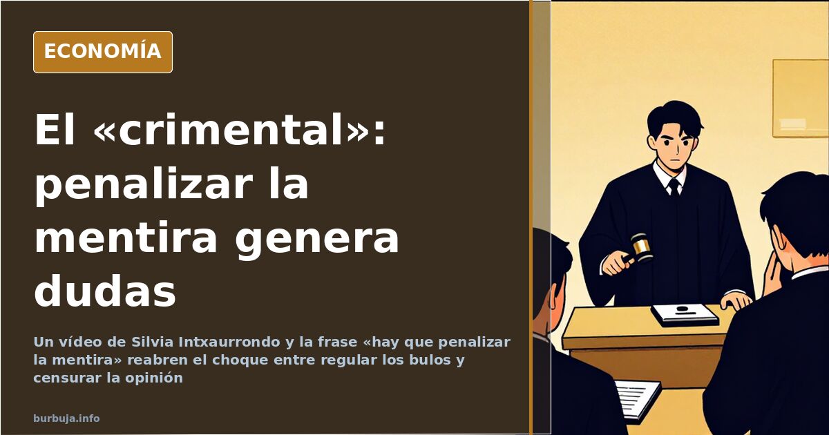 Ilustración editorial de un micrófono de televisión y varios sellos de censura sobre la palabra mentira