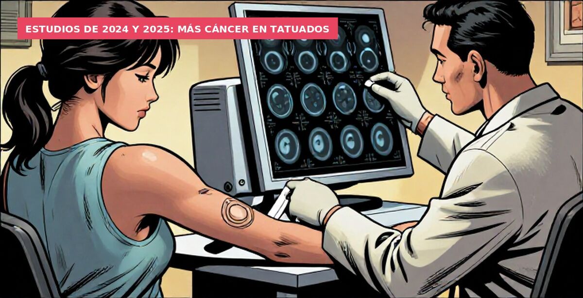 Estudios de 2024 y 2025: más cáncer en tatuados