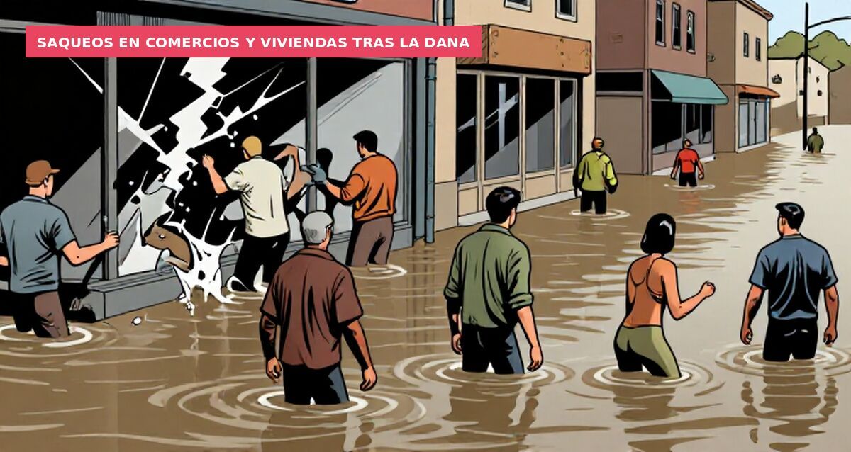 Saqueos en comercios y viviendas tras la dana