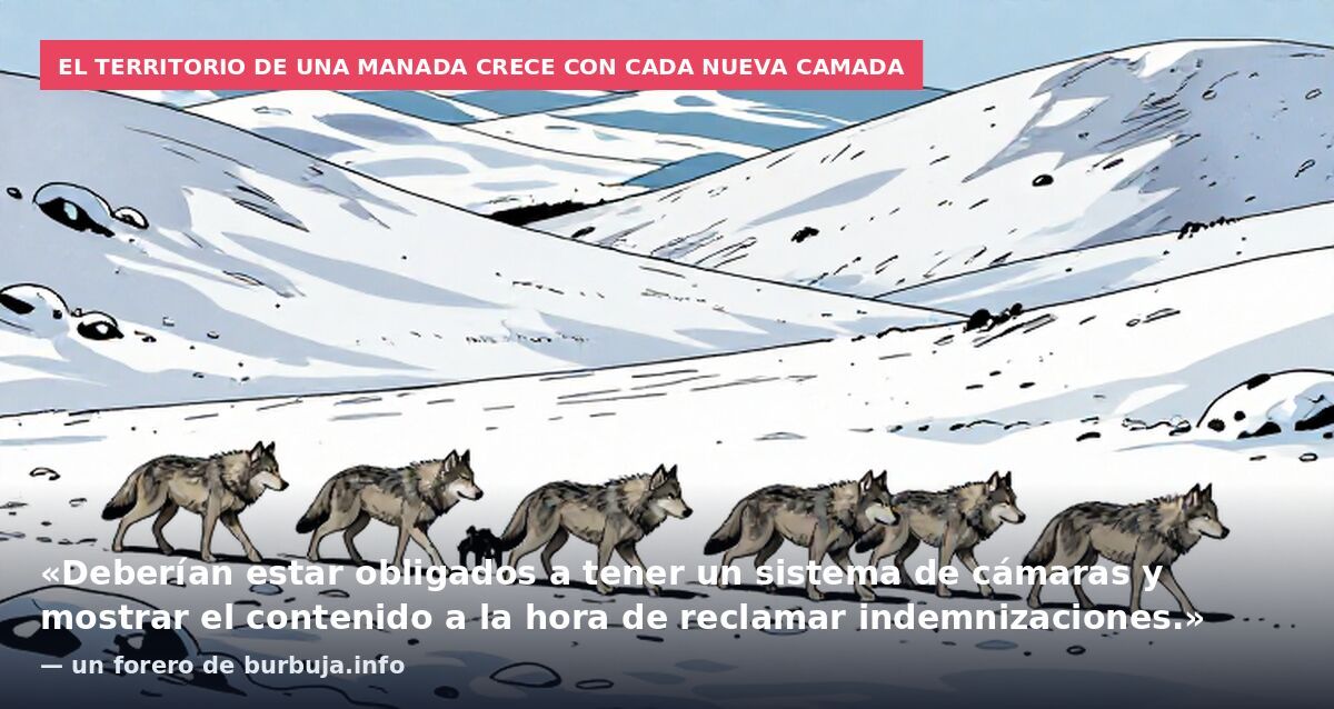 El territorio de una manada crece con cada nueva camada: «Deberían estar obligados a tener un sistema de cámaras y mostrar el contenido a la hora de reclamar indemnizaciones.» — un forero de burbuja.info