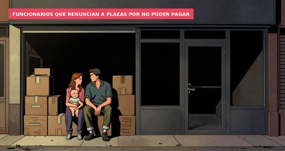 Funcionarios que renuncian a plazas por no poder pagar