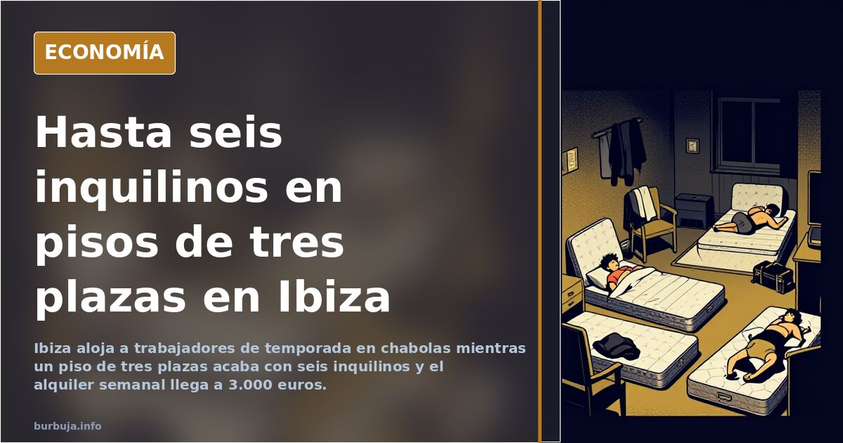 Viviendas precarias para trabajadores de temporada en Ibiza
