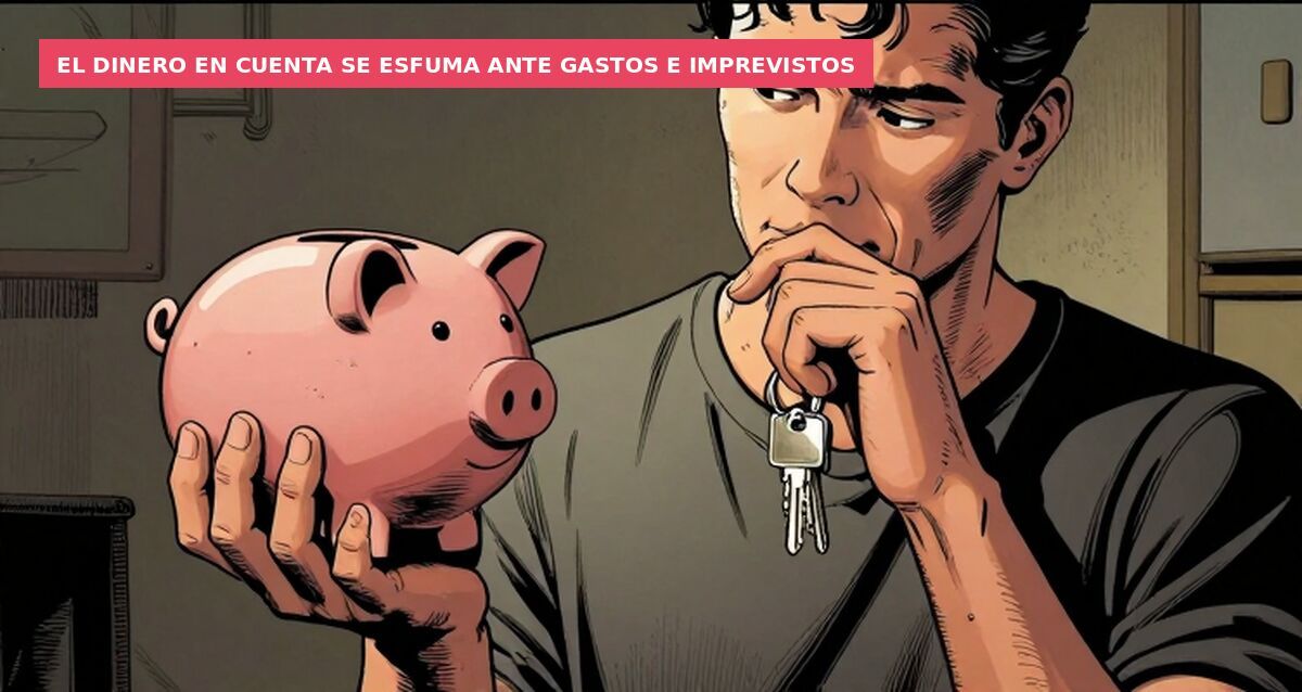 El dinero en cuenta se esfuma ante gastos e imprevistos