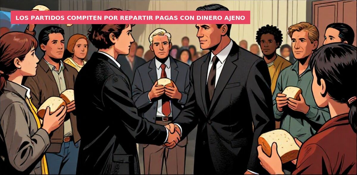 Los partidos compiten por repartir pagas con dinero ajeno