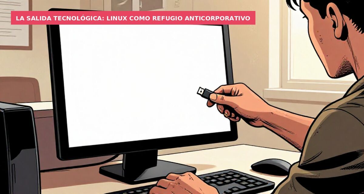 La salida tecnológica: Linux como refugio anticorporativo
