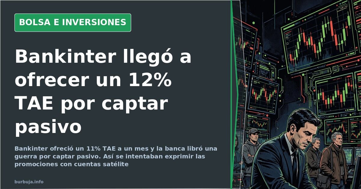 Terminal financiera con gráficos en verde y rojo que ilustra la guerra de depósitos y cuentas remuneradas de la banca