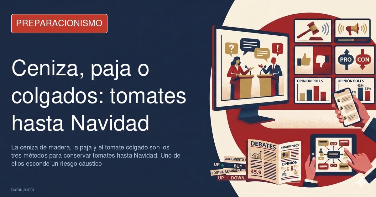Tomates verdes y entreverados sobre una cama de paja para su conservación invernal en caja