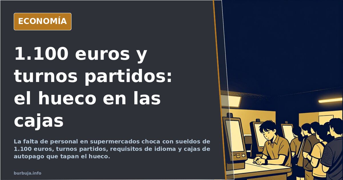 Supermercados sin personal: 1.100 euros por turnos sin cubrir