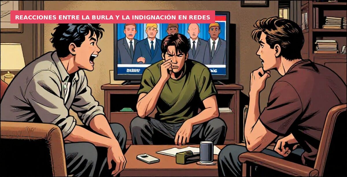 Reacciones entre la burla y la indignación en redes