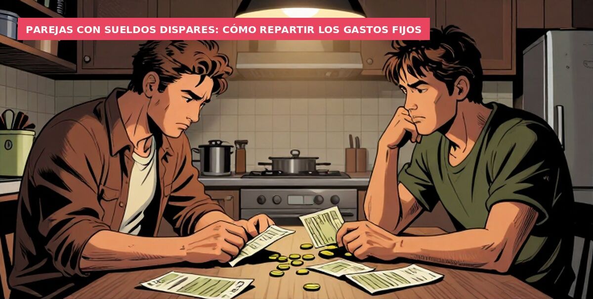 Parejas con sueldos dispares: cómo repartir los gastos fijos