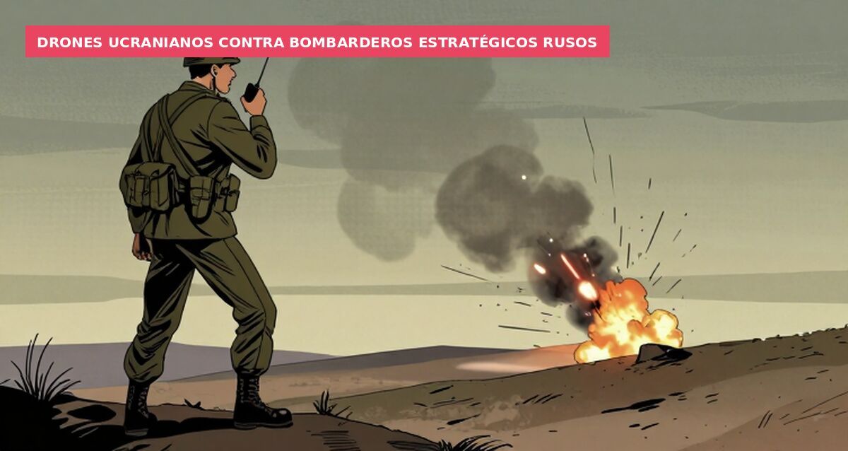 Drones ucranianos contra bombarderos estratégicos rusos