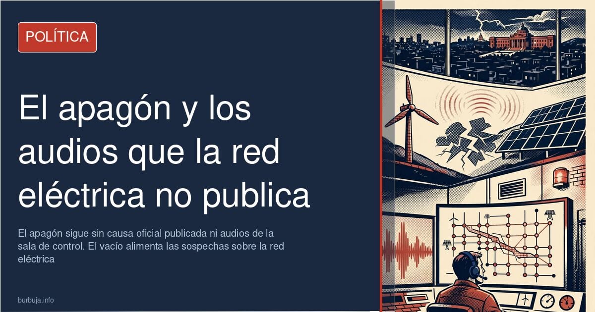 Sala de control de una red eléctrica con pantallas y operadores durante un apagón