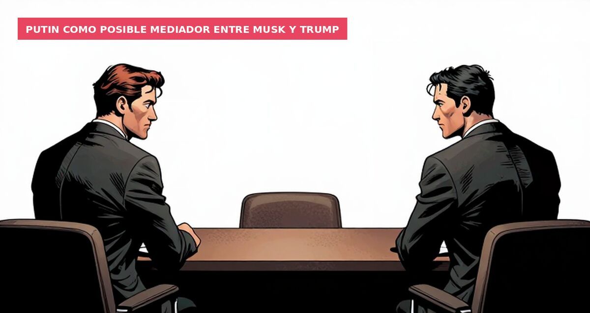 Putin como posible mediador entre Musk y Trump