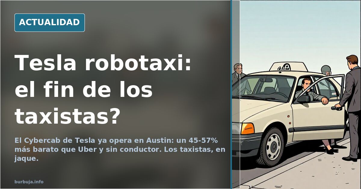 Robotaxi de Tesla sin conductor ya circula en Austin con pasajeros