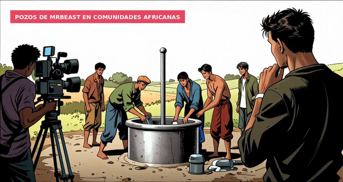 Pozos de MrBeast en comunidades africanas