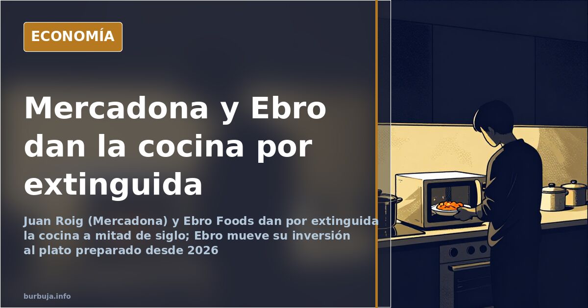 Mercadona and Ebro Foods predict the end of home cooking