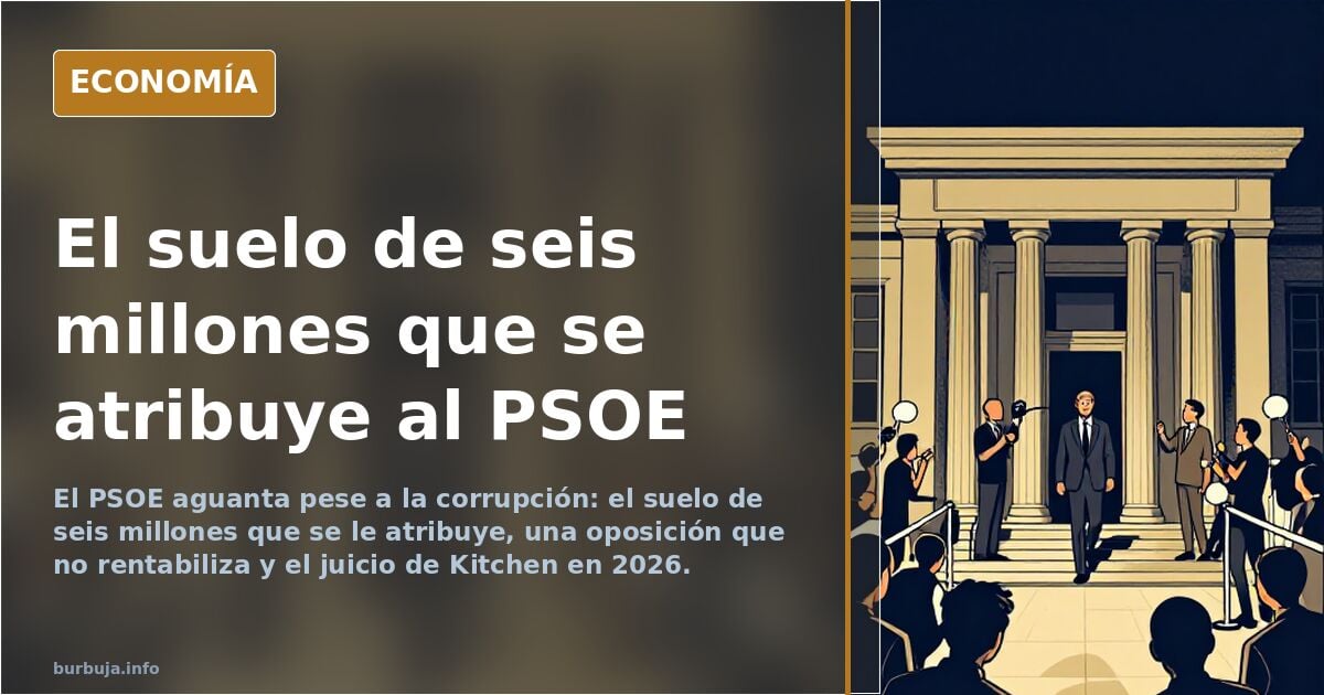 Sánchez and the six-million-vote floor attributed to the PSOE