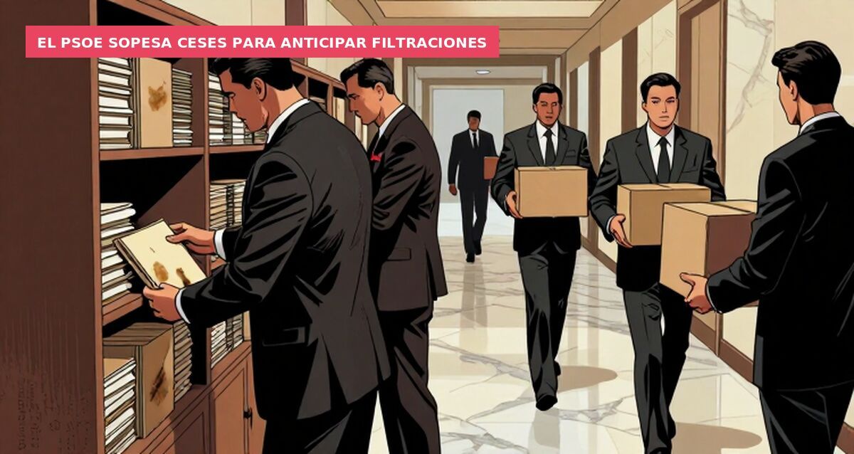 El PSOE sopesa ceses para anticipar filtraciones