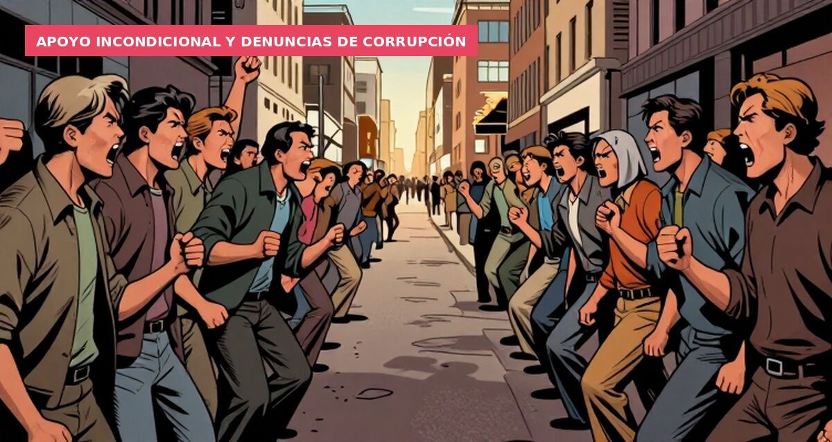Apoyo incondicional y denuncias de corrupción