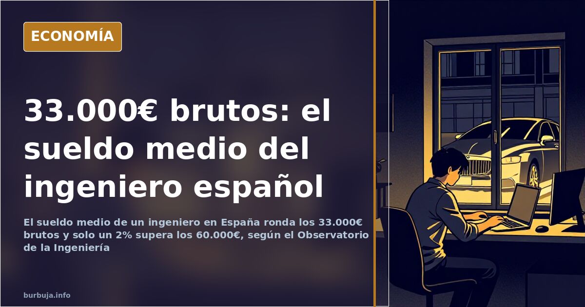 Nómina y gráfico salarial sobre una mesa de oficina que ilustra el sueldo medio del ingeniero en España