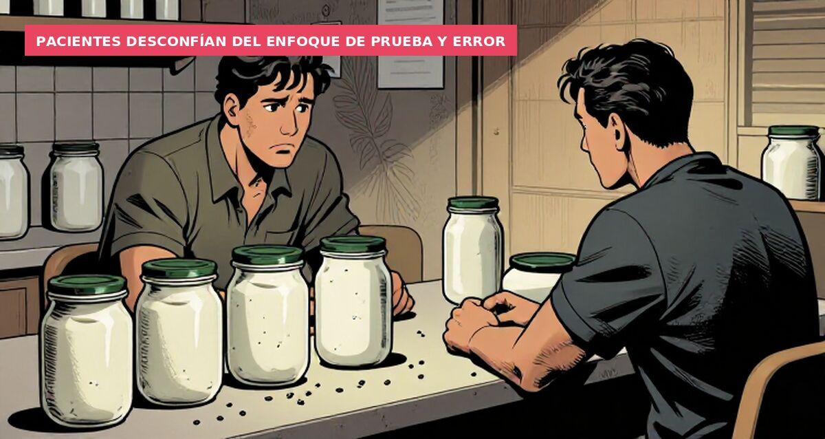 Pacientes desconfían del enfoque de prueba y error