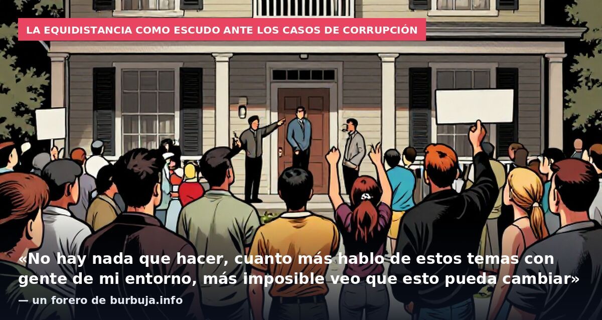La equidistancia como escudo ante los casos de corrupción: «No hay nada que hacer, cuanto más hablo de estos temas con gente de mi entorno, más imposible veo que esto pueda cambiar» — un forero de burbuja.info