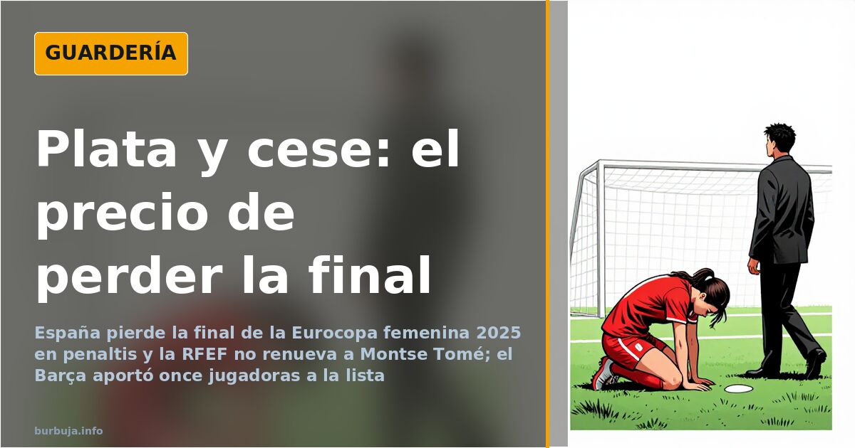 Jugadoras de la selección española con las medallas de plata tras perder la final de la Eurocopa femenina 2025 en Suiza