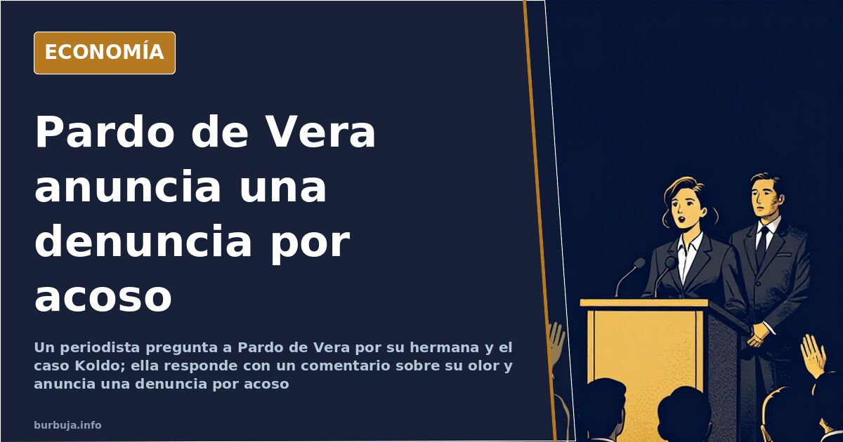 Encuentro grabado entre Ana Pardo de Vera y el periodista que le hizo la pregunta, que acabó con el anuncio de una denuncia p