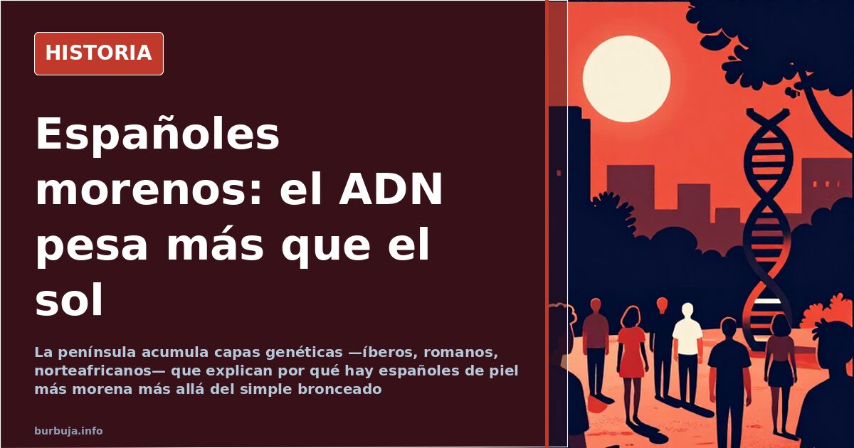 Why some Spaniards have darker skin: genetics and history, not just the sun